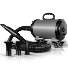 Car Dryer Air Blower, Car Dryer with 2-Speed Adjustable Airflow, Car Blower for Drying with 16 ft Flexible Hose, Detailing Air Blower with 140°F High-Heat for Car Motorcycle and Pet Dryer Blower