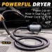 Car Dryer Air Blower, Car Dryer with 2-Speed Adjustable Airflow, Car Blower for Drying with 16 ft Flexible Hose, Detailing Air Blower with 140°F High-Heat for Car Motorcycle and Pet Dryer Blower